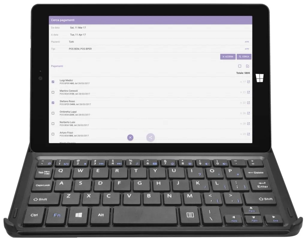 Another IDEA's app working on a hybrid windows tablet